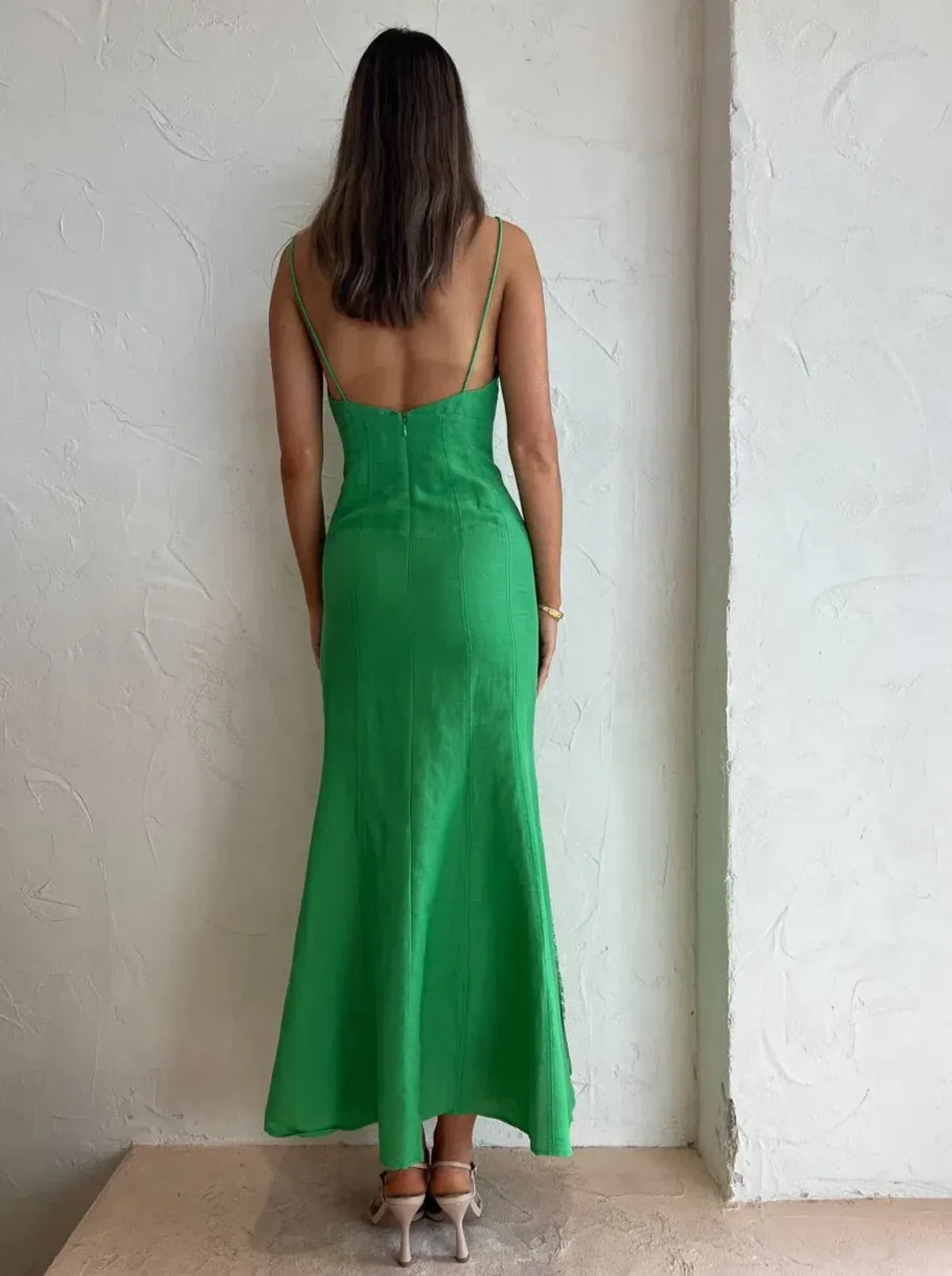 Significant Other - Aleksandra Midi Dress Green - Size 12  - Image 4