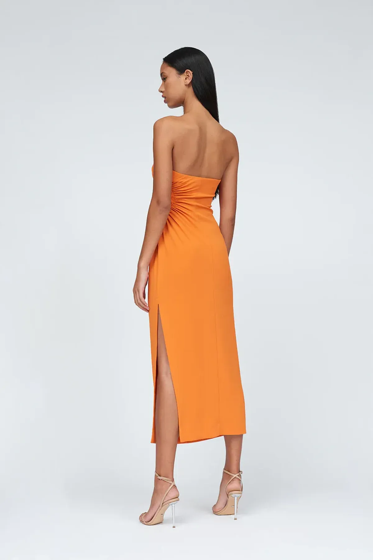 By Johnny Selena Strapless Dress in Mandarin Size 12 - Image 4