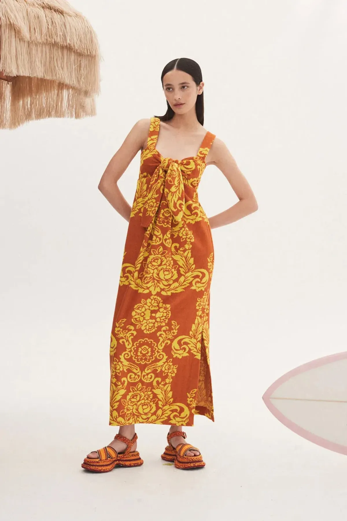 Alemais Alby Terry Midi Dress Print Size 14  - Image 1