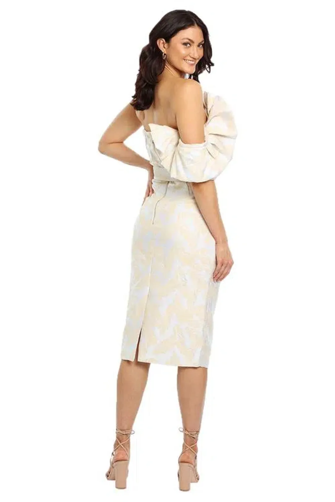 Eliya the Label Kimberly Dress Cream Size 14 for rent on The Volte - main image