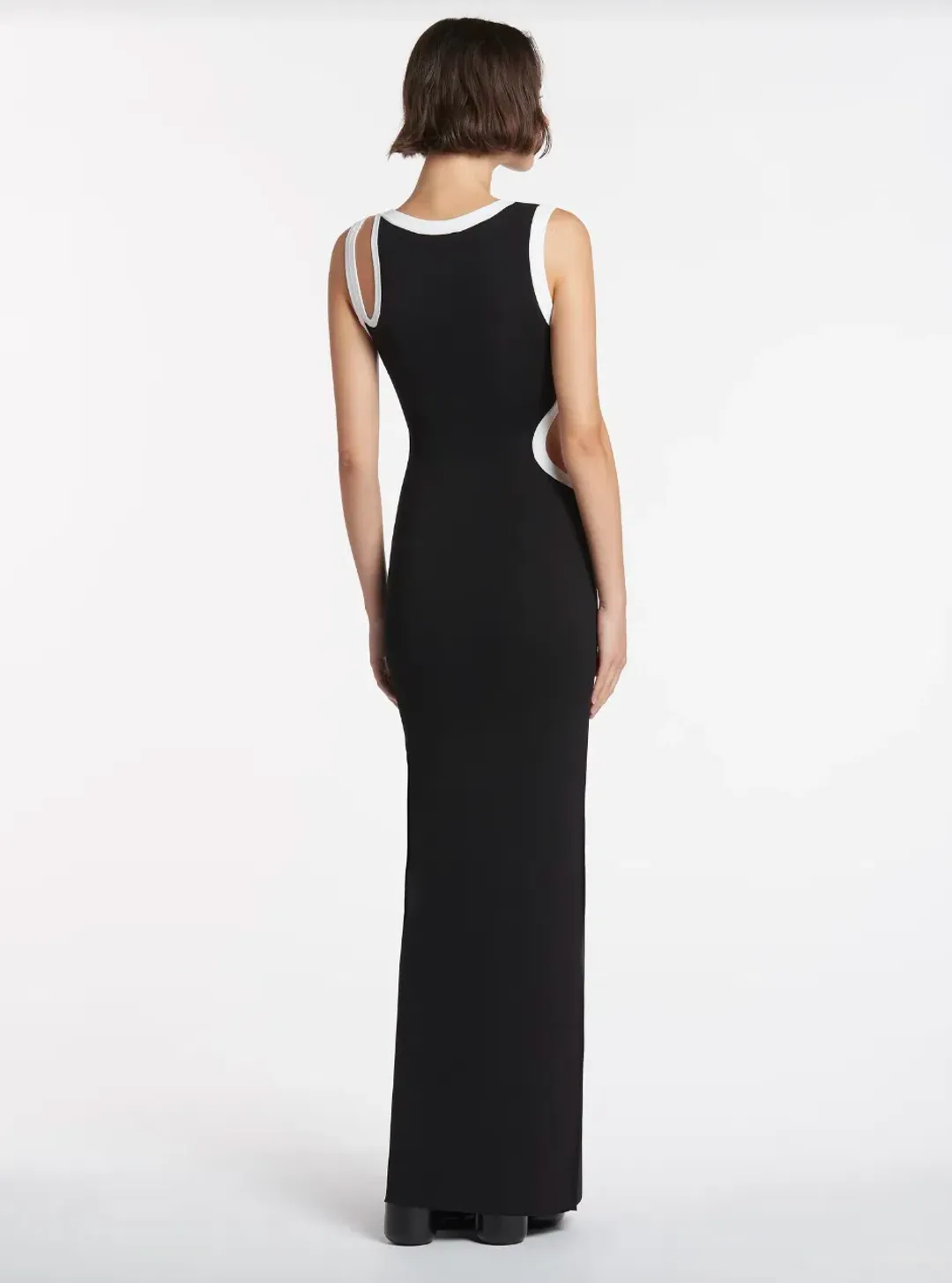 Sir the Label Evalina Cut Out Dress Black Size 2/Au 10 for rent on The Volte - main image