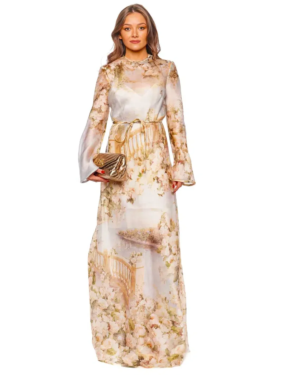 Zimmermann Luminosity Bias Silk Dress - Size 0P / AU 6 for rent on The Volte - main image