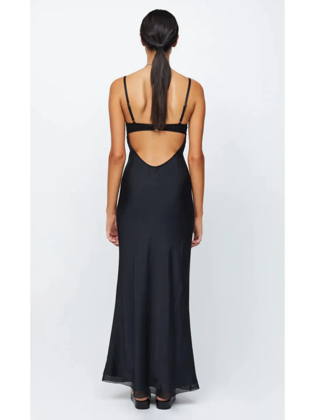 Bec & Bridge Joelle Maxi Dress Black Size AU 6 for rent on The Volte - main image