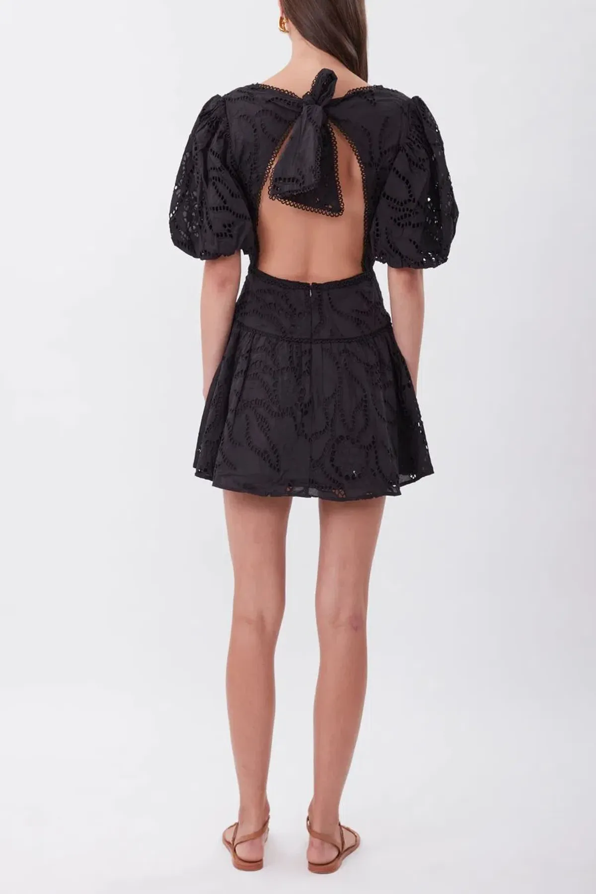 Torrance Tie The Knot Mini Dress Black Size AU 6 - Image 2