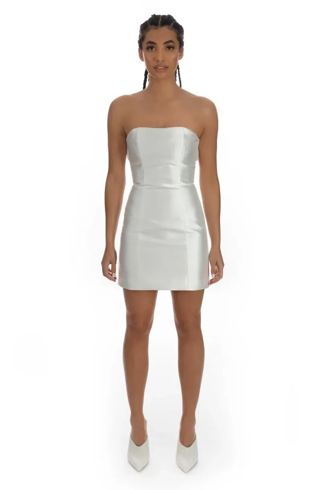 Imagery Tempted Mini Dress White Size AU 8 for rent on The Volte - main image