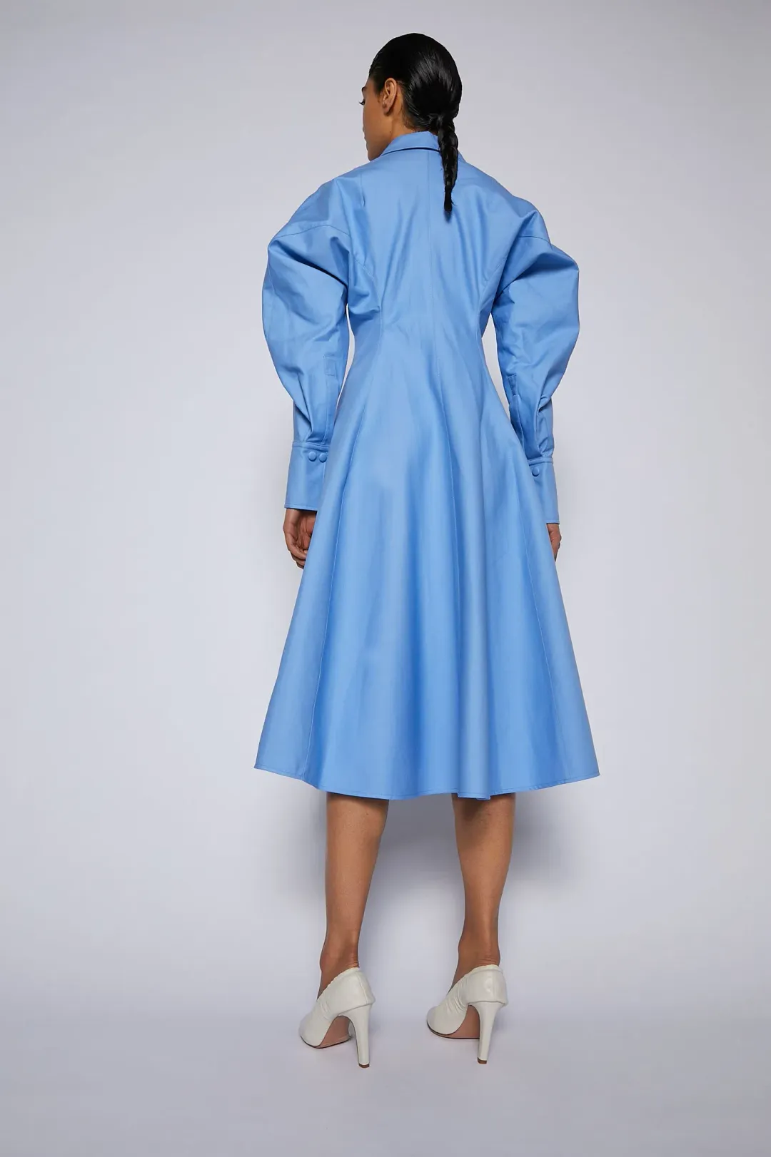 Scanlan Theodore Double Cotton Dress Blue Size AU 8 for rent on The Volte - main image