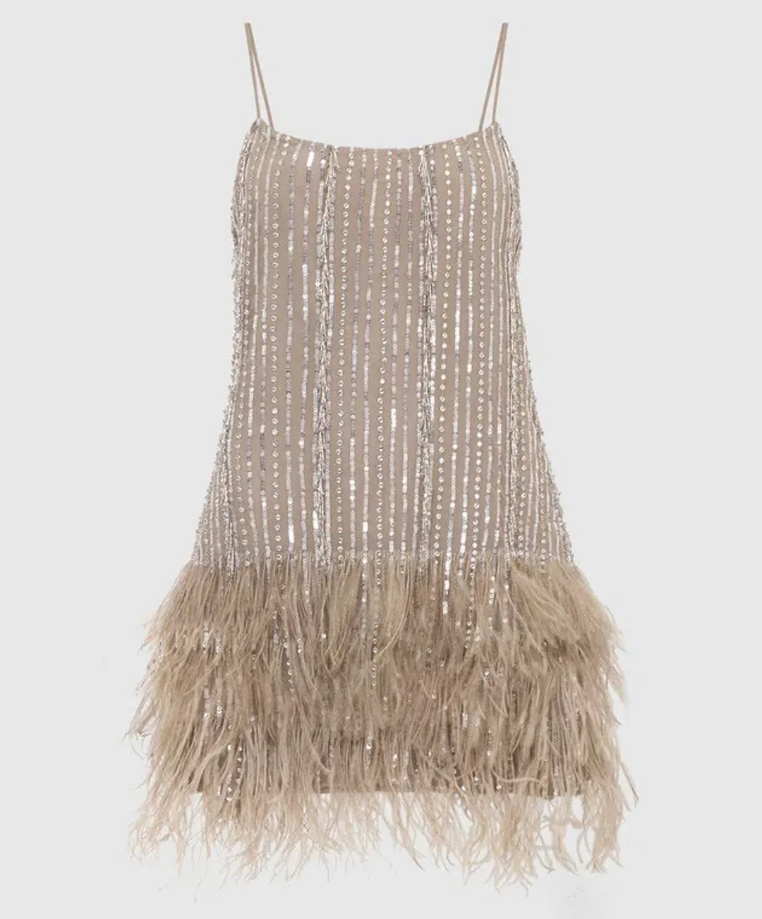 Rachel Gilbert Kenzi Mini Dress Nude Size 1 / AU 8 for rent on The Volte - main image