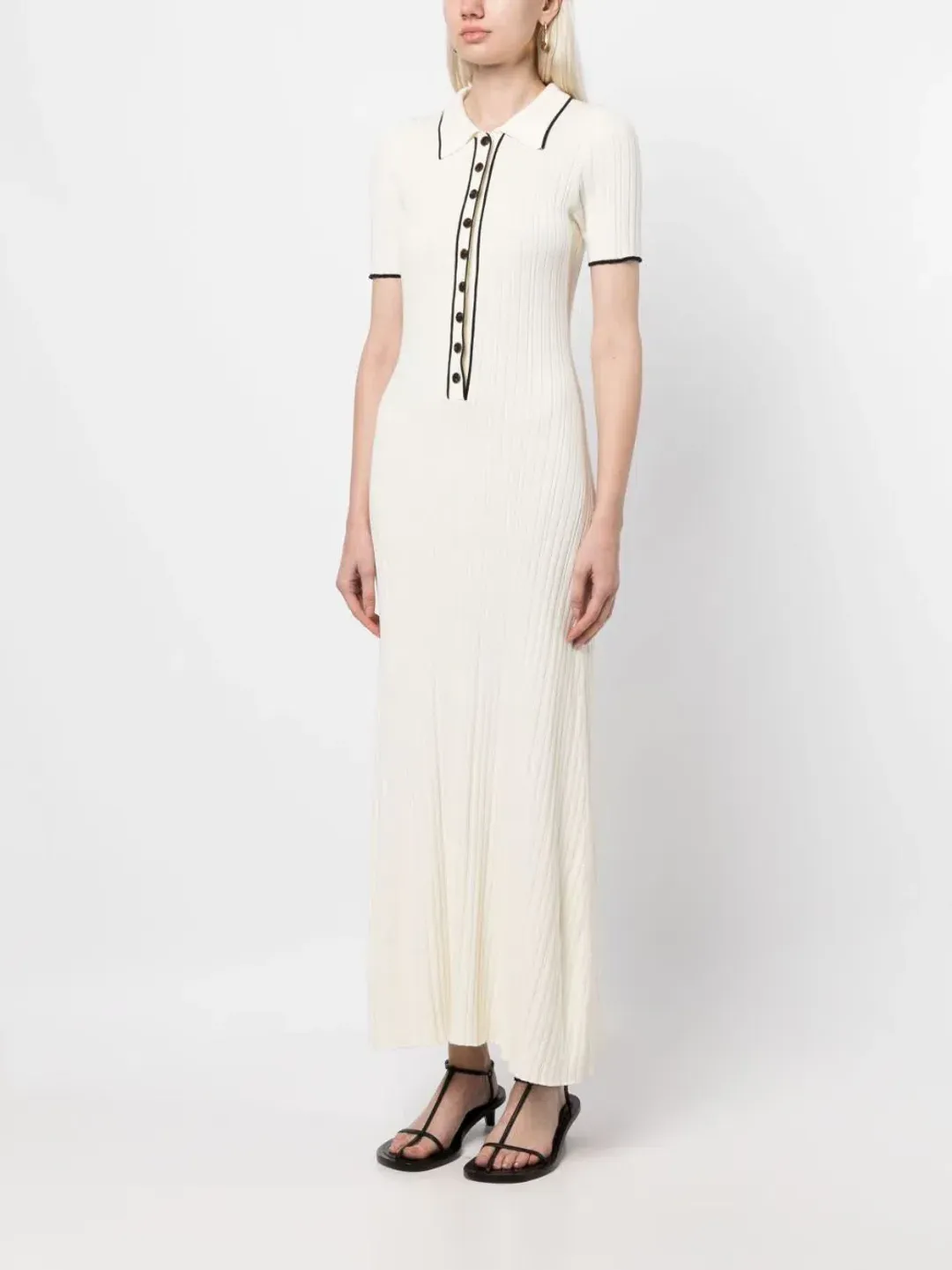 Anna Quan Laurel Penelope Midi Silence Pepper Dress White Size 6  for rent on The Volte - main image