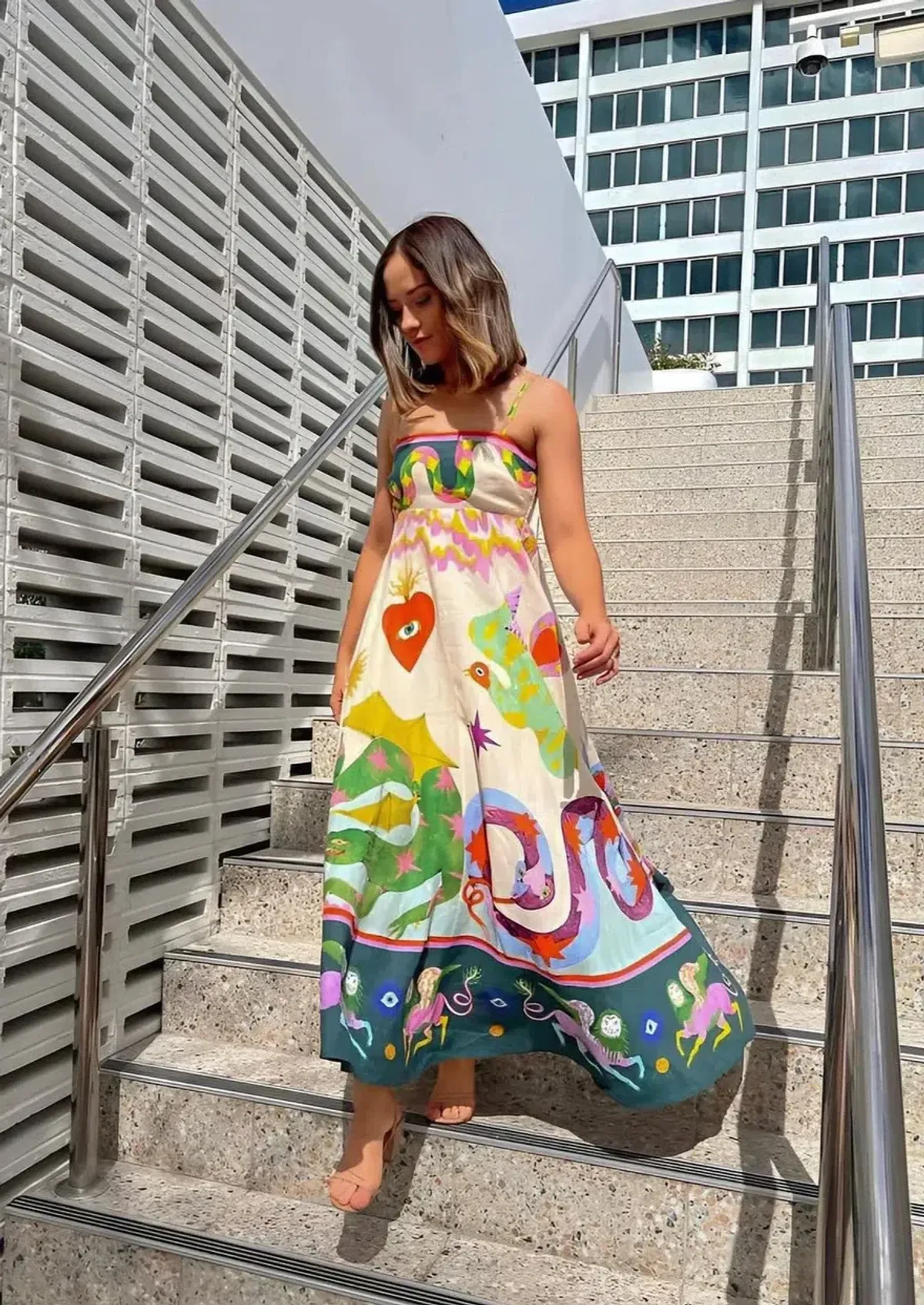 Alemais Seeker Maxi Dress Print Size 8  - Image 2