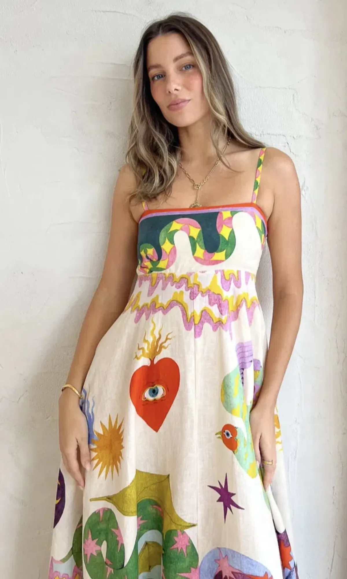 Alemais Seeker Maxi Dress Print Size 8  - Image 5