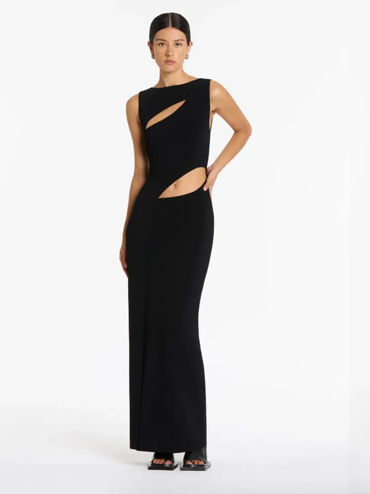 Sir The Label Nadja Cut Out Maxi Dress Black Size AU 6 - Image 1