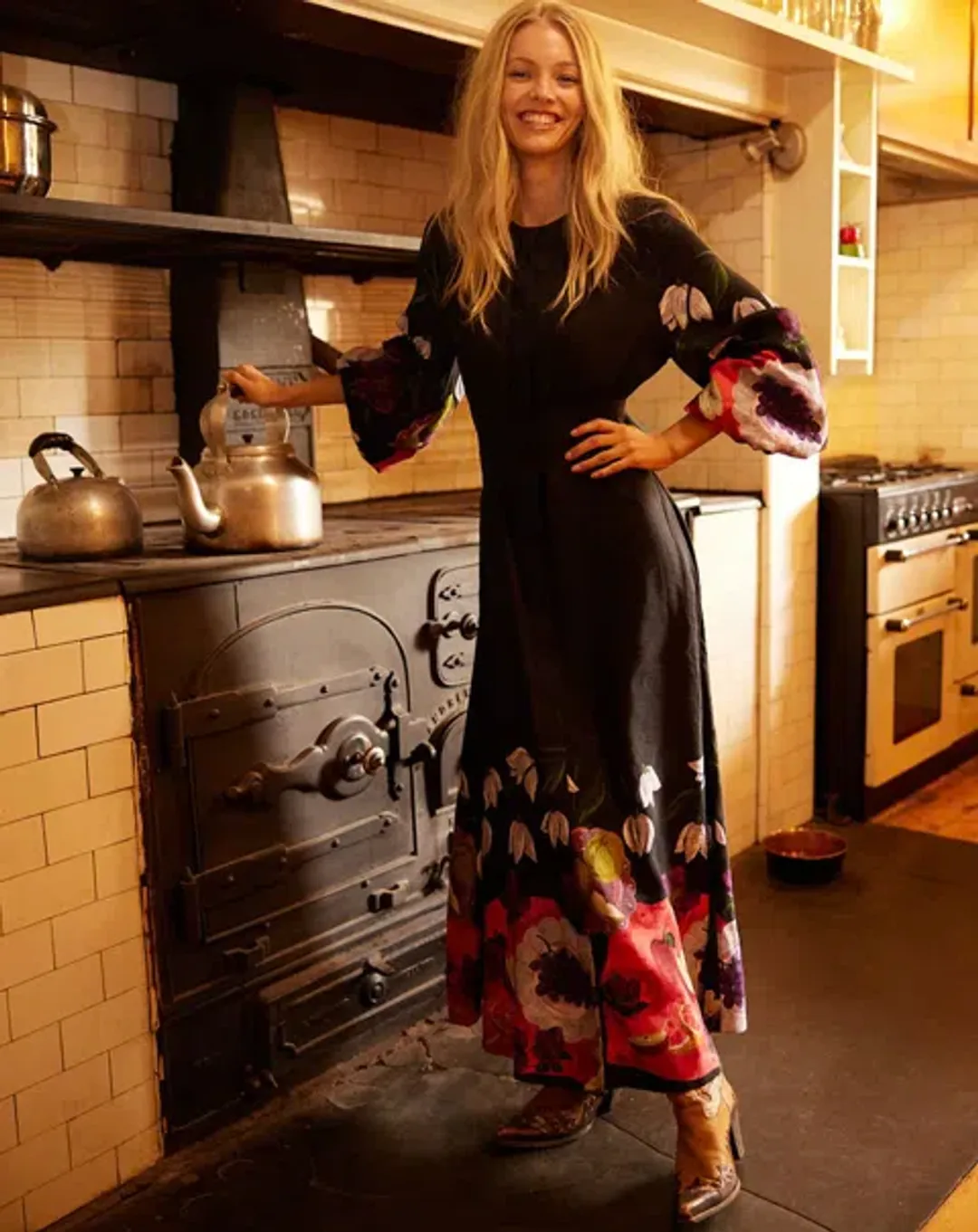 Binny  The Laden Table  Maxi Dress Print Size 14 for rent on The Volte - main image