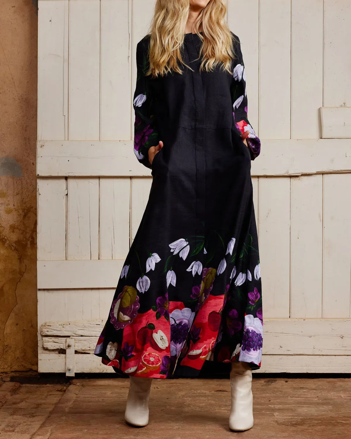 Binny  The Laden Table  Maxi Dress Print Size 14 - Image 1