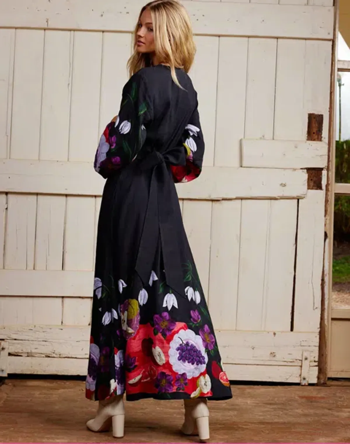 Binny  The Laden Table  Maxi Dress Print Size 14 - Image 3