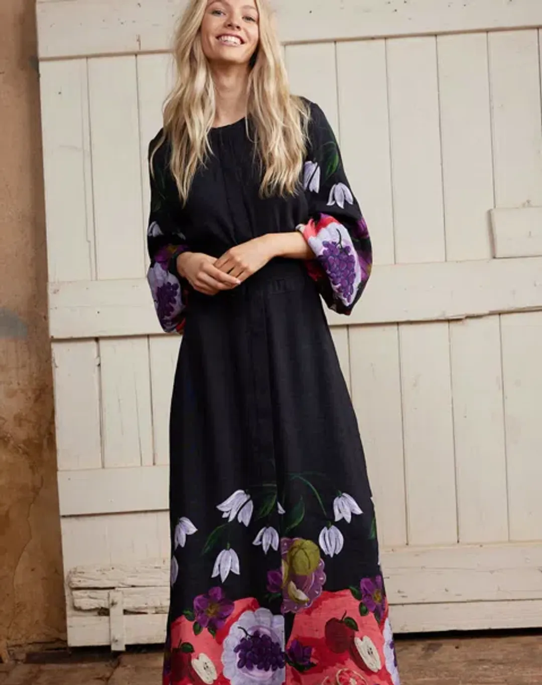 Binny  The Laden Table  Maxi Dress Print Size 14 for rent on The Volte - main image