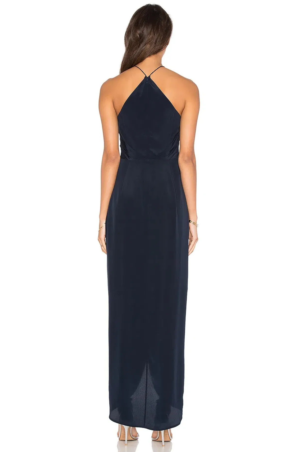 Zimmermann Silk Tuck Long Dress Navy Size 0 / Au 8 - Image 2
