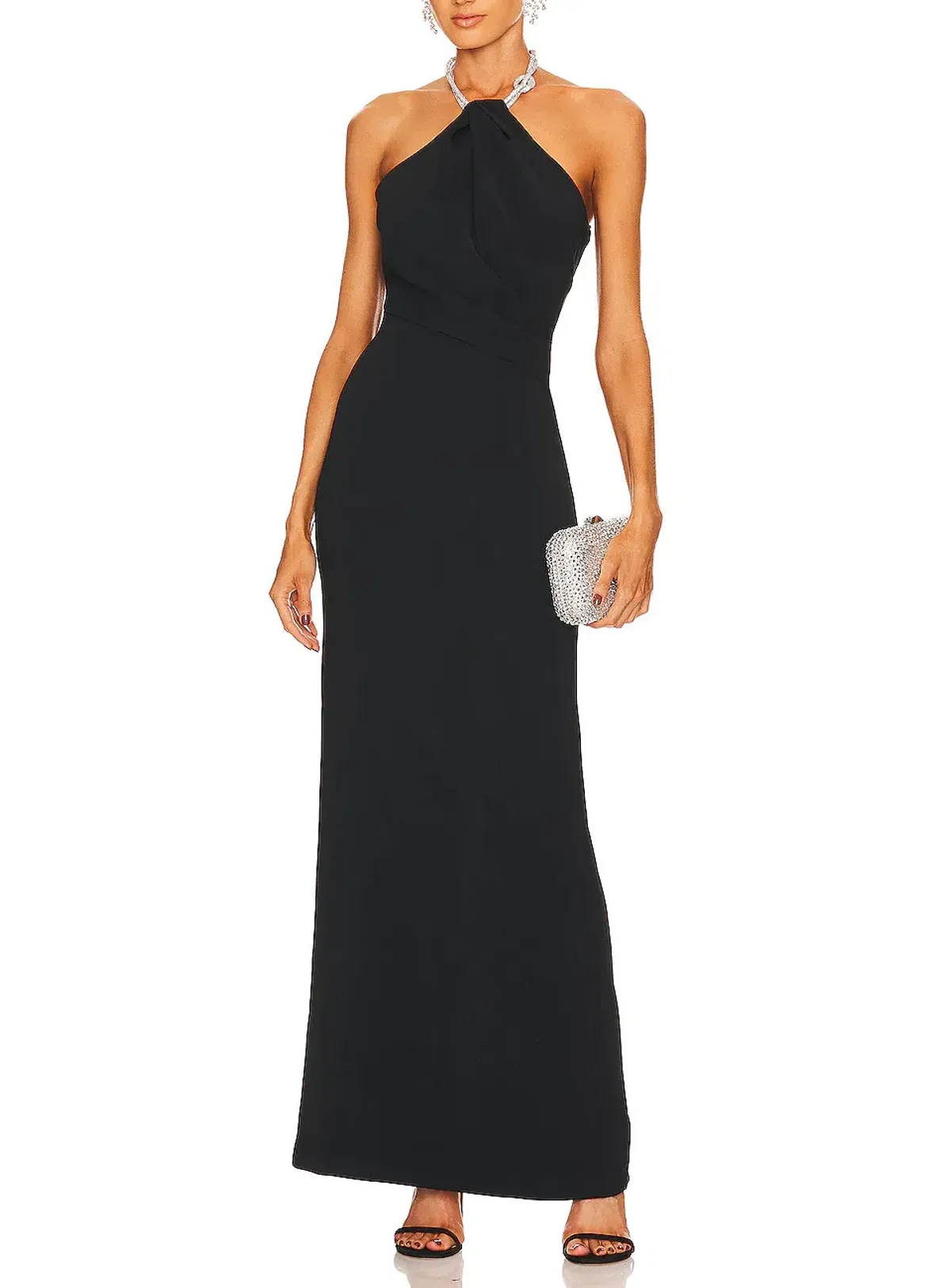 Solace London Riva Maxi Dress in Black Size 10 / M - Image 1