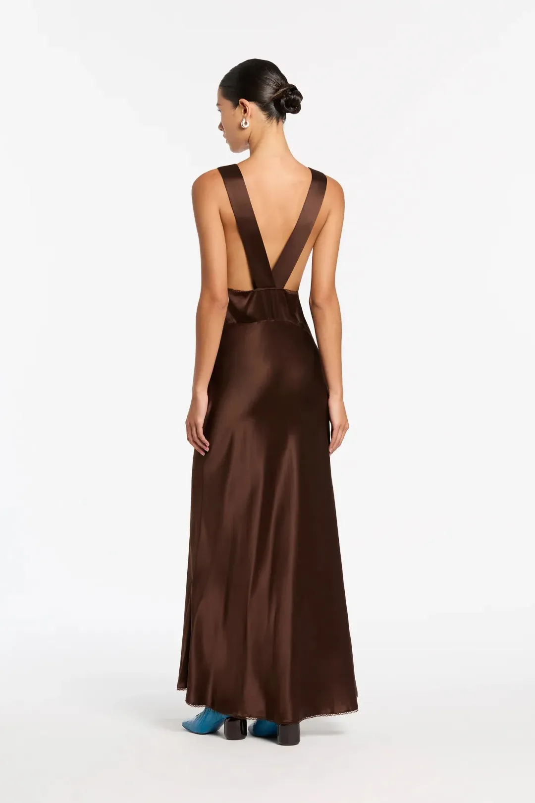 Sir the Label Aries Cut Out Gown Brown Size 8 for rent on The Volte - main image