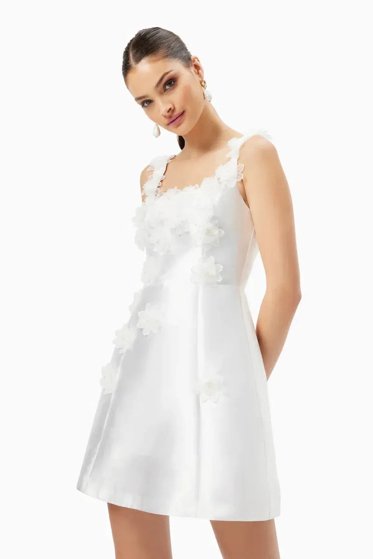 Elliatt Elder Dress White Size 6 - Image 2