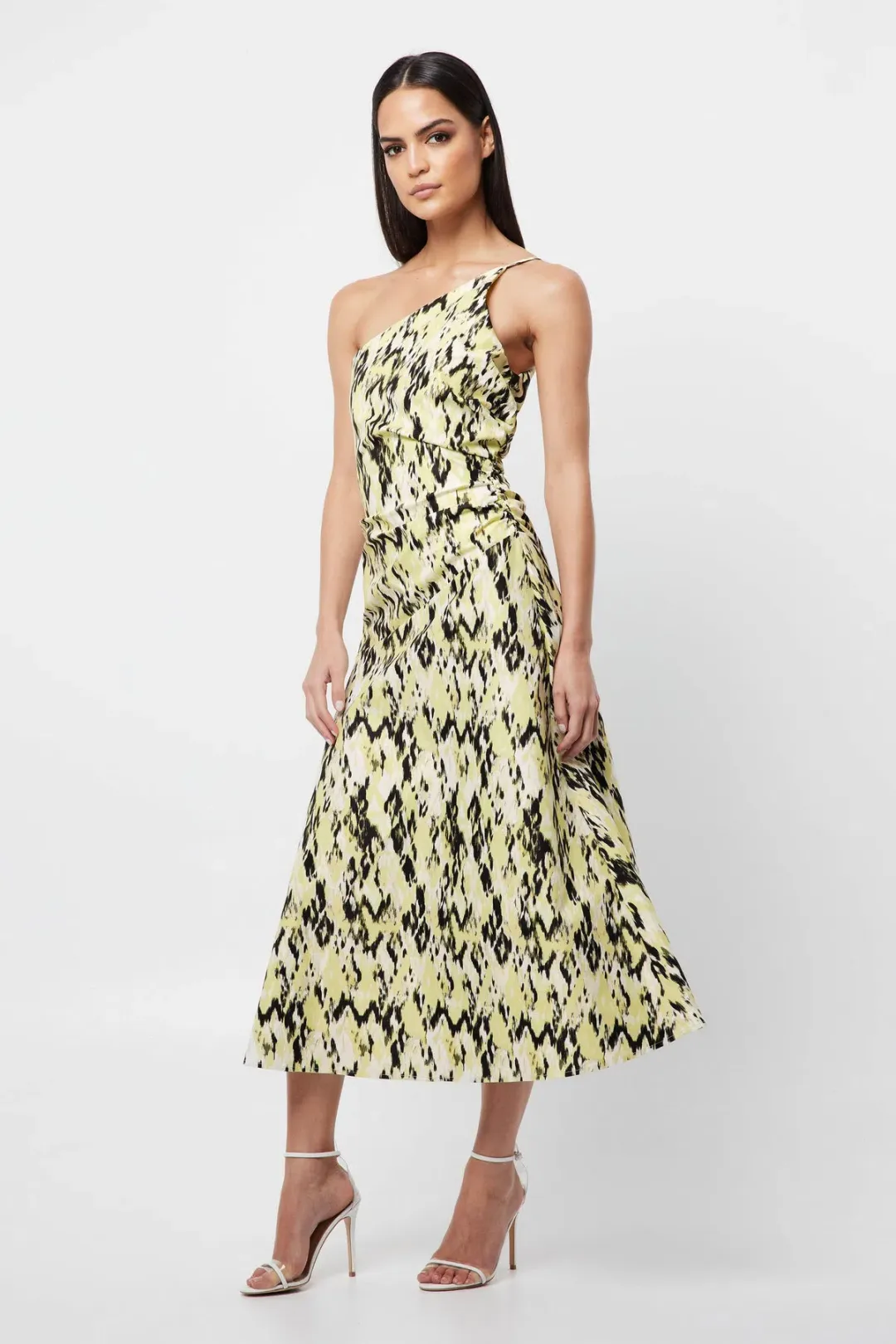 Mossman The Resemblance One Shoulder Dress Print Size AU 8 for rent on The Volte - main image