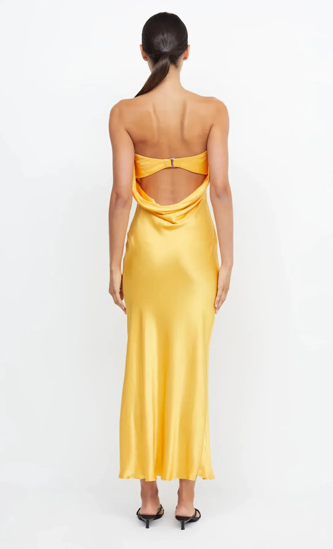 Bec & Bridge Moon Dance Strapless Dress Mango Size AU 10 for rent on The Volte - main image