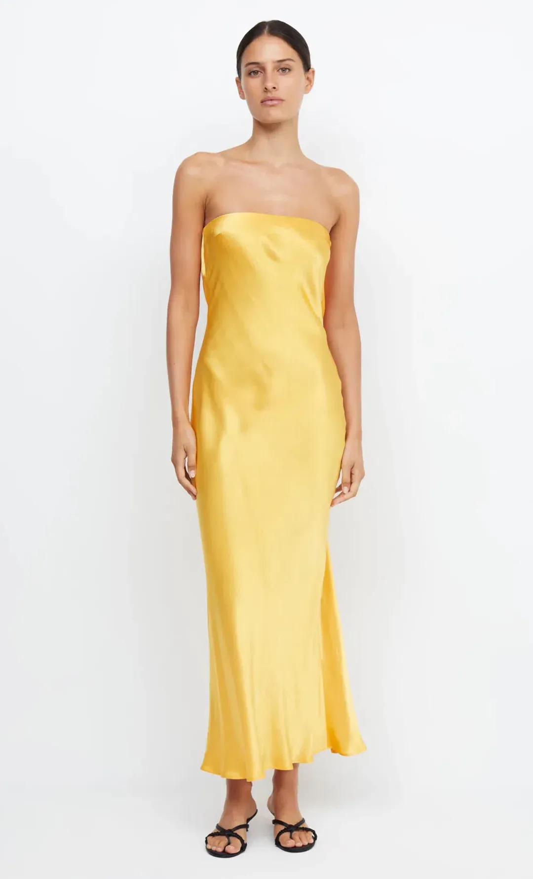 Bec & Bridge Moon Dance Strapless Dress Mango Size AU 10 for rent on The Volte - main image
