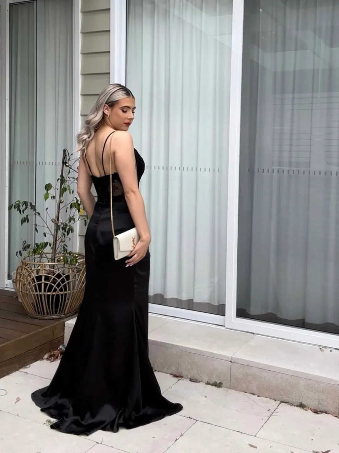 Jadore JX6091 Eve Evening Dress Black Size AU 8 for rent on The Volte - main image