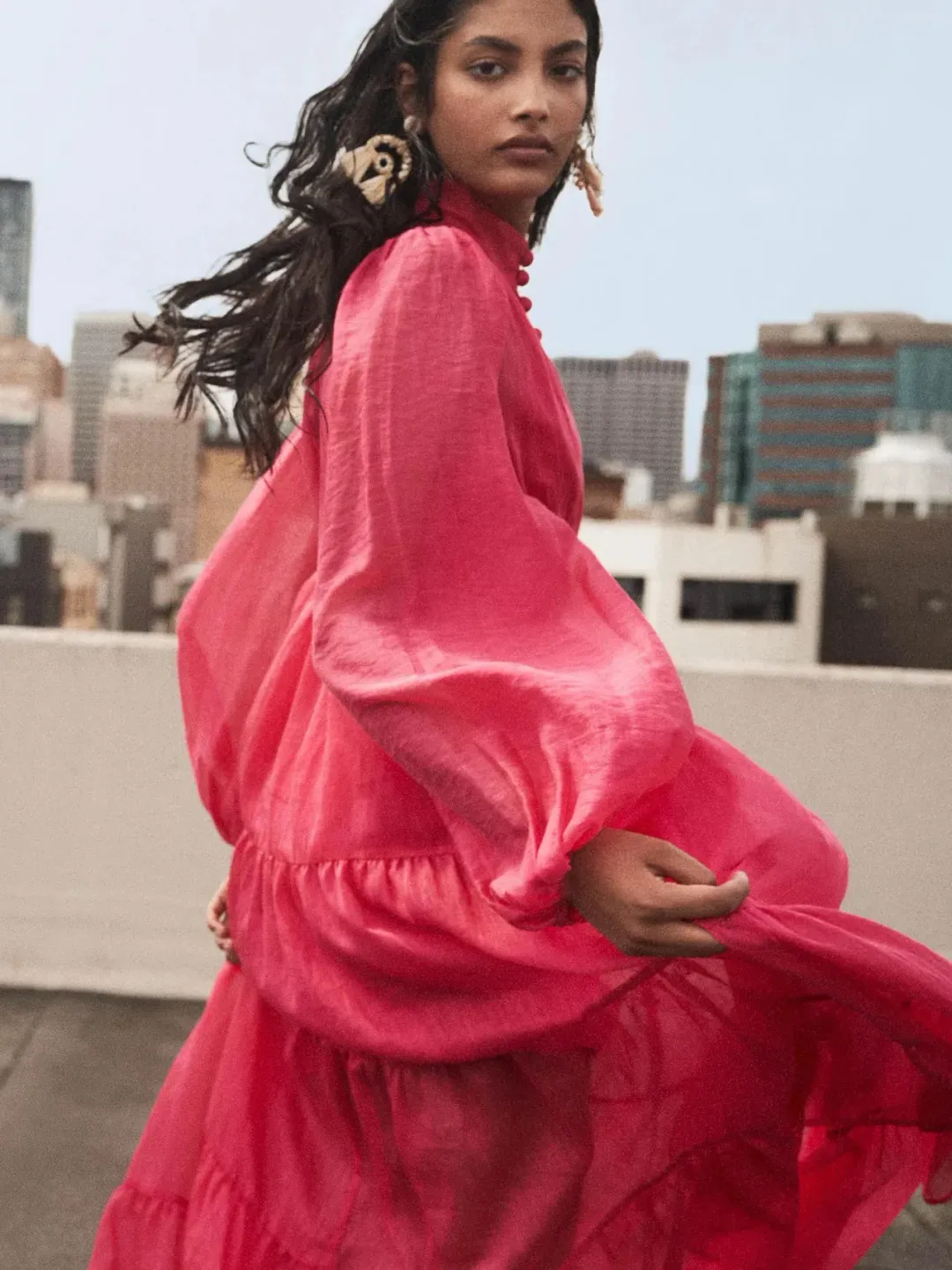 Sheike Kirra Maxi Dress Pink Size 14 for rent on The Volte - main image