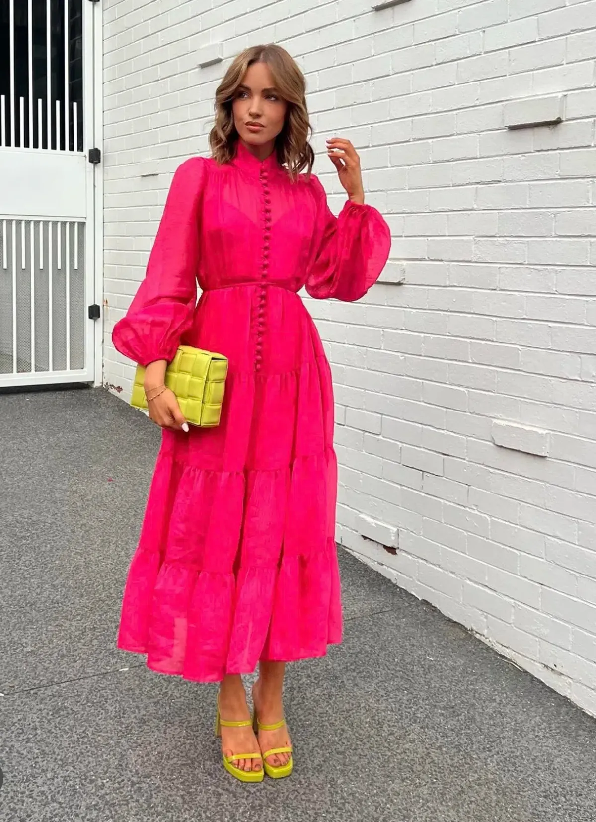 Sheike Kirra Maxi Dress Pink Size 14 - Image 1