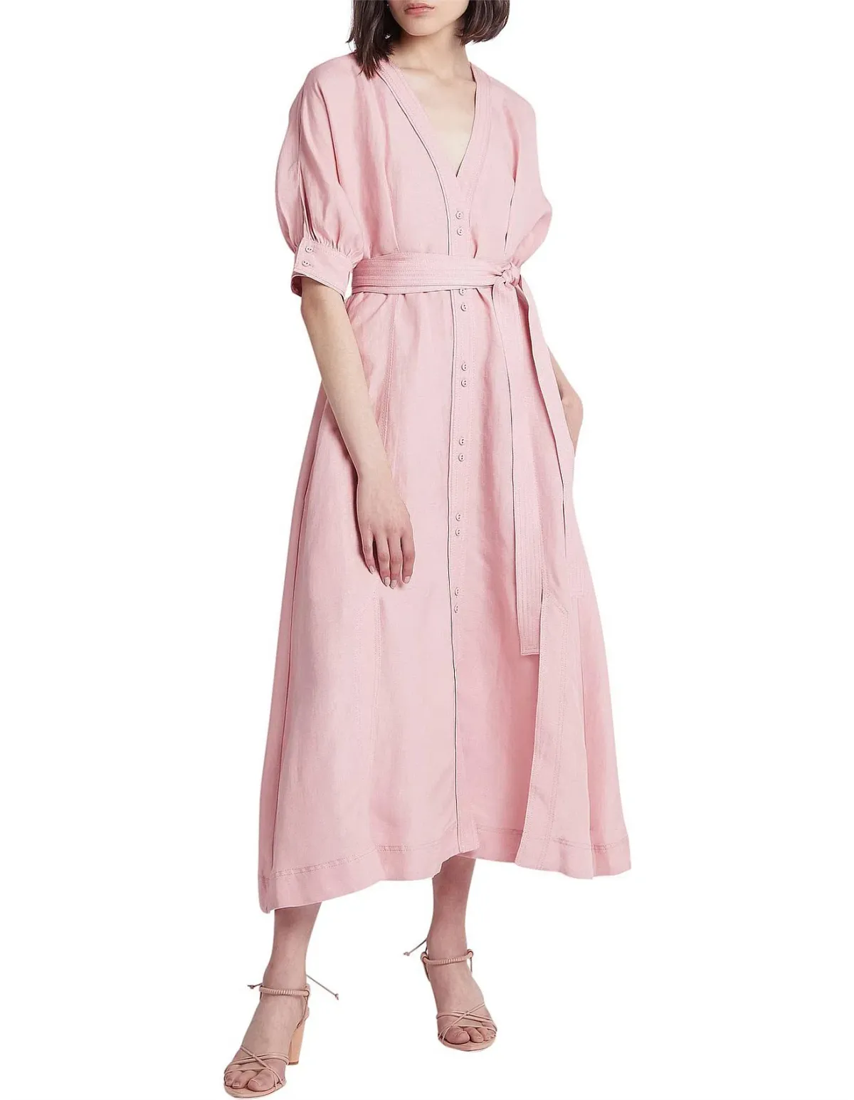 Aje Ennoble Dress Pink Size L/Au 14 - Image 2