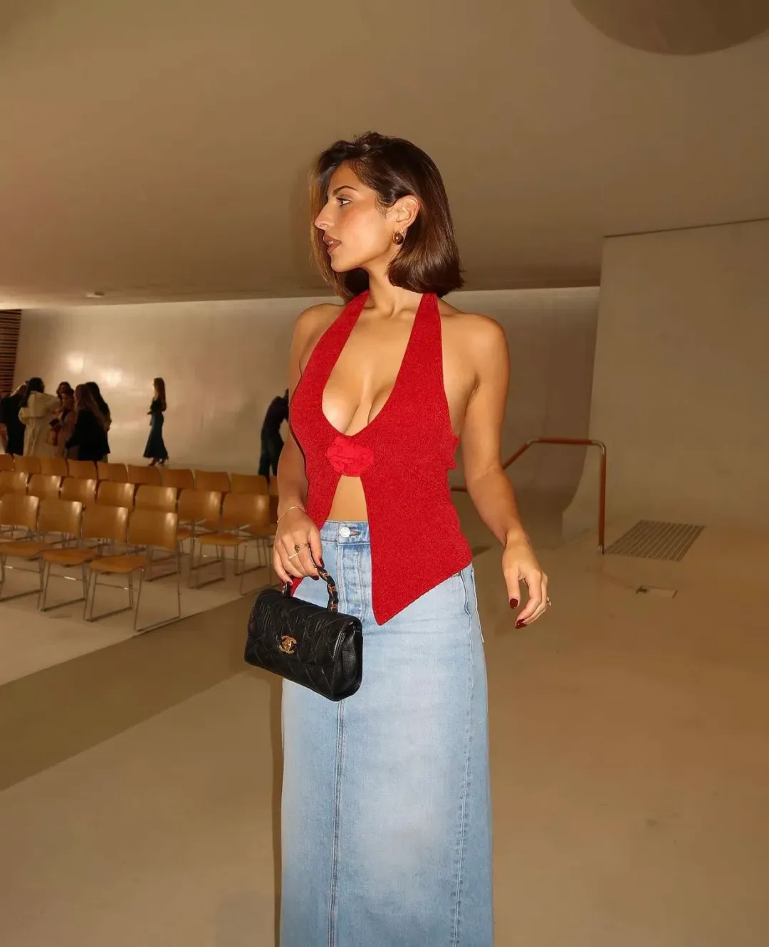 With Jean Rose Top Size S / Au 8 for rent on The Volte - main image