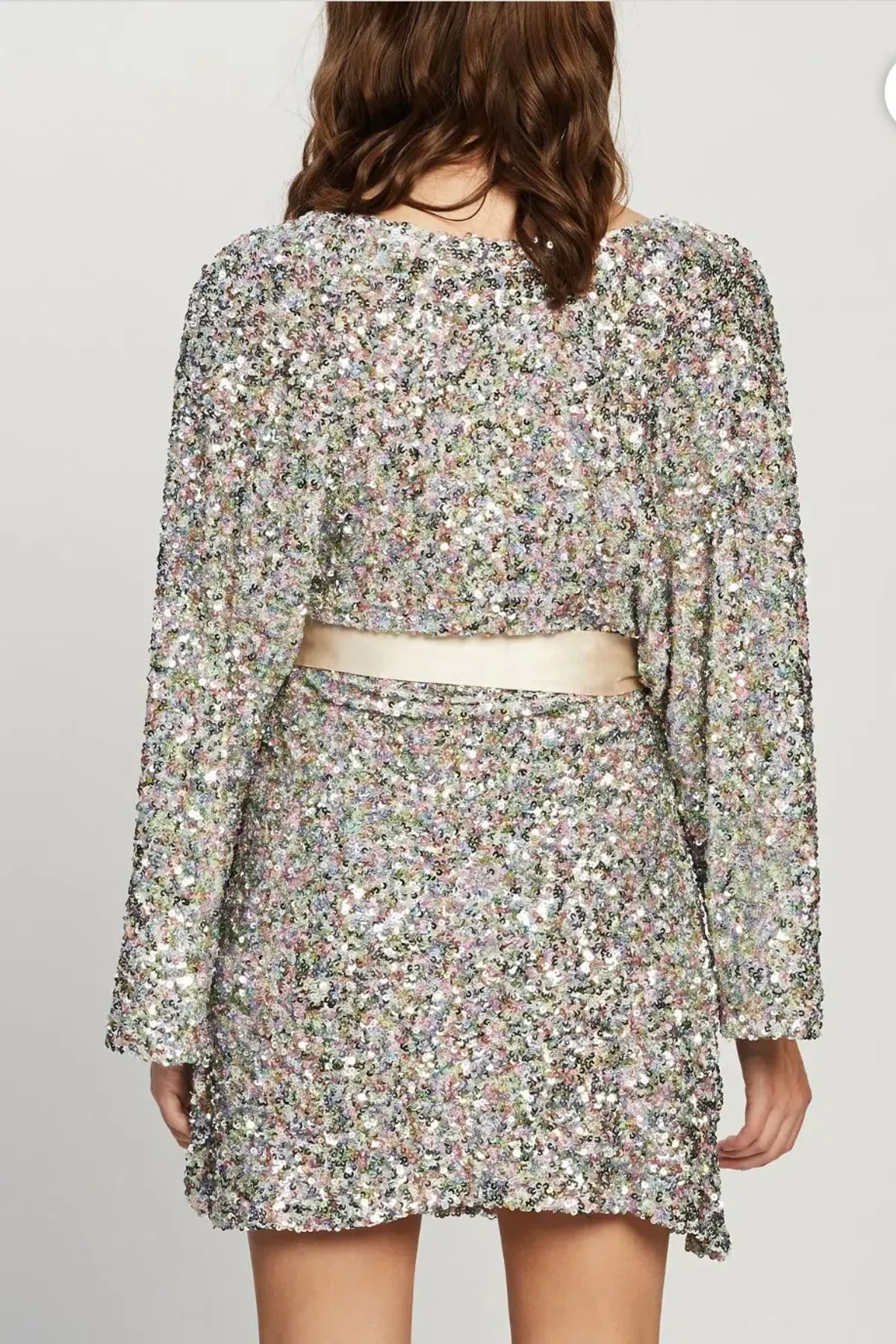 Winona Mingle Long Sleeve Mini Dress Sequin Size XS / Au 6 - Image 3