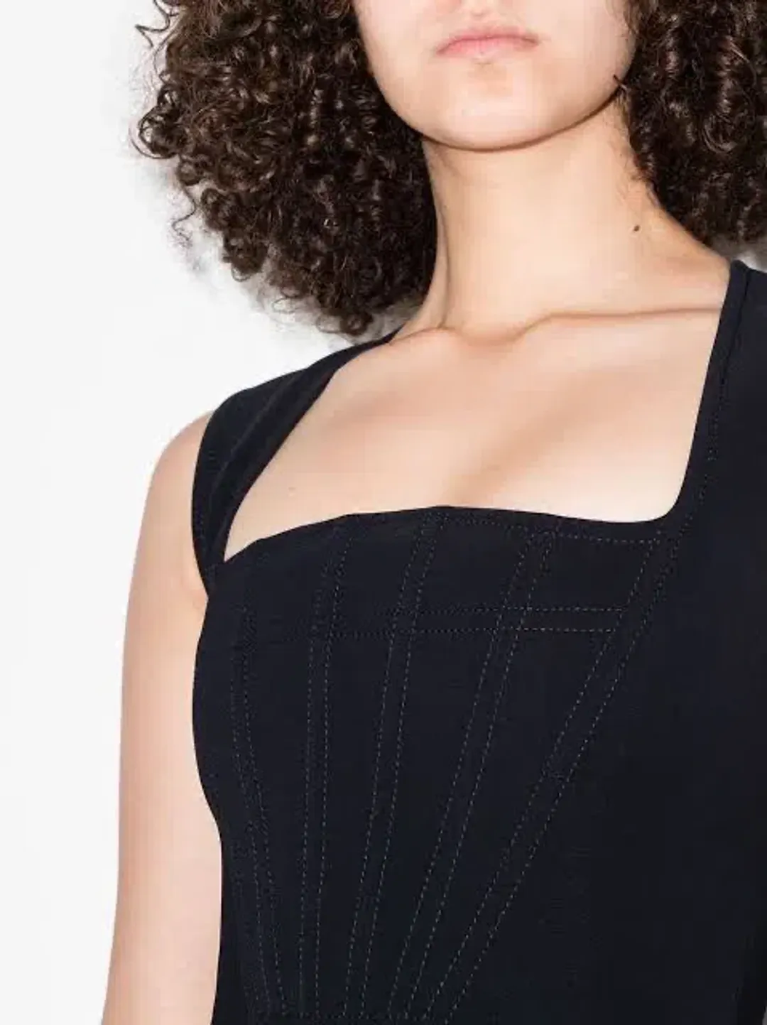 Bottega Veneta Cady Mini Dress Black Size EU 38 / Au 8 for rent on The Volte - main image