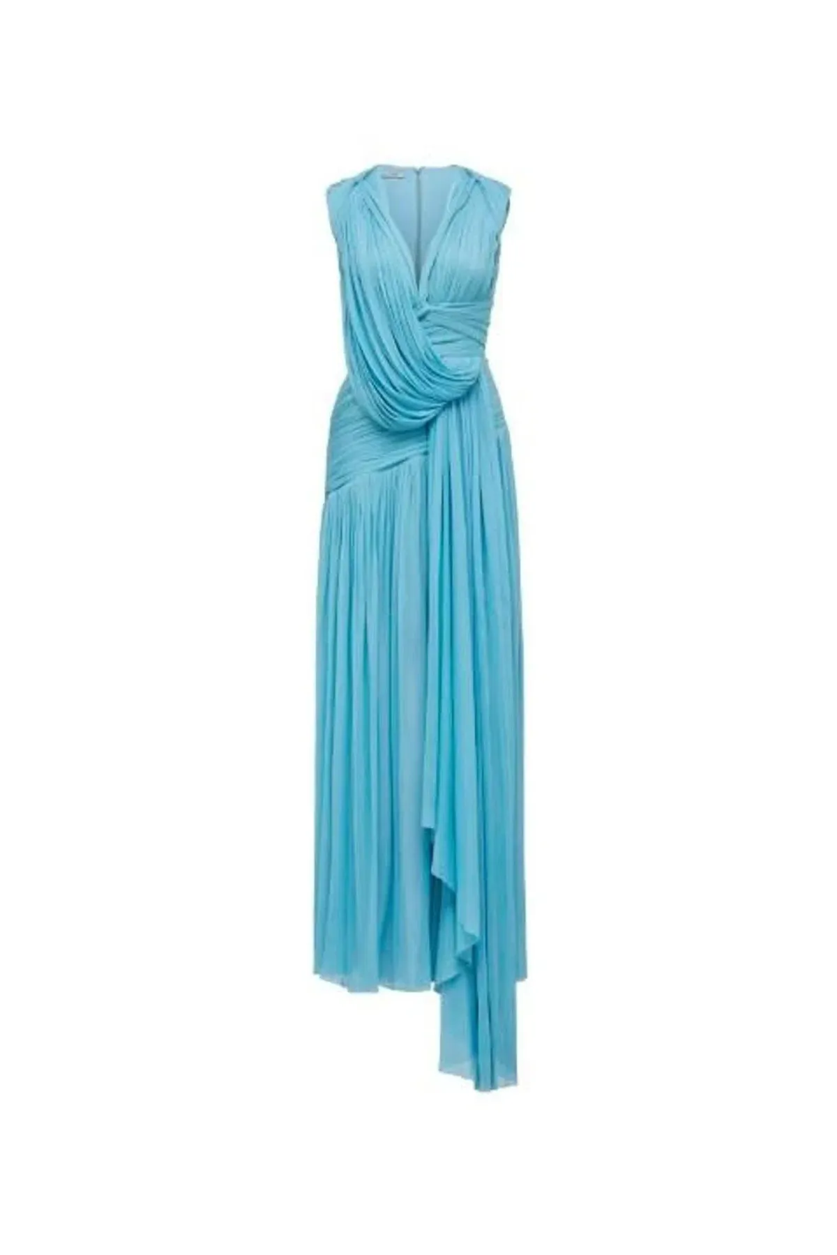 Thurley Waterfall Maxi Dress Blue Size 8 - Image 4