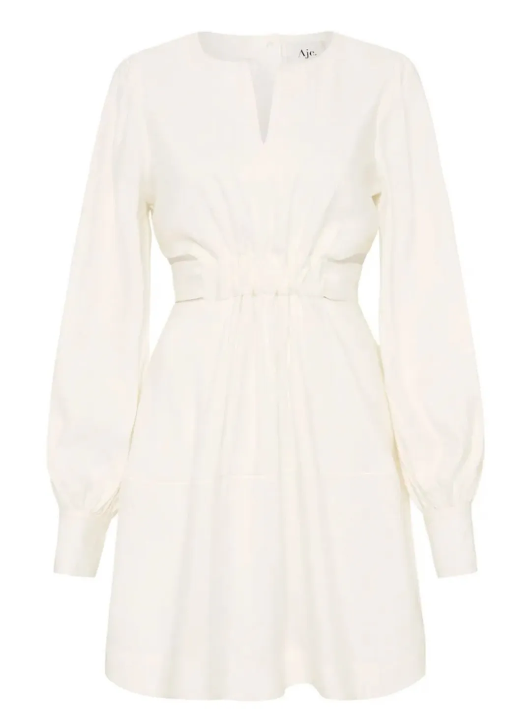 Aje Spectral V Neck Dress Ivory Size 10 / M for rent on The Volte - main image