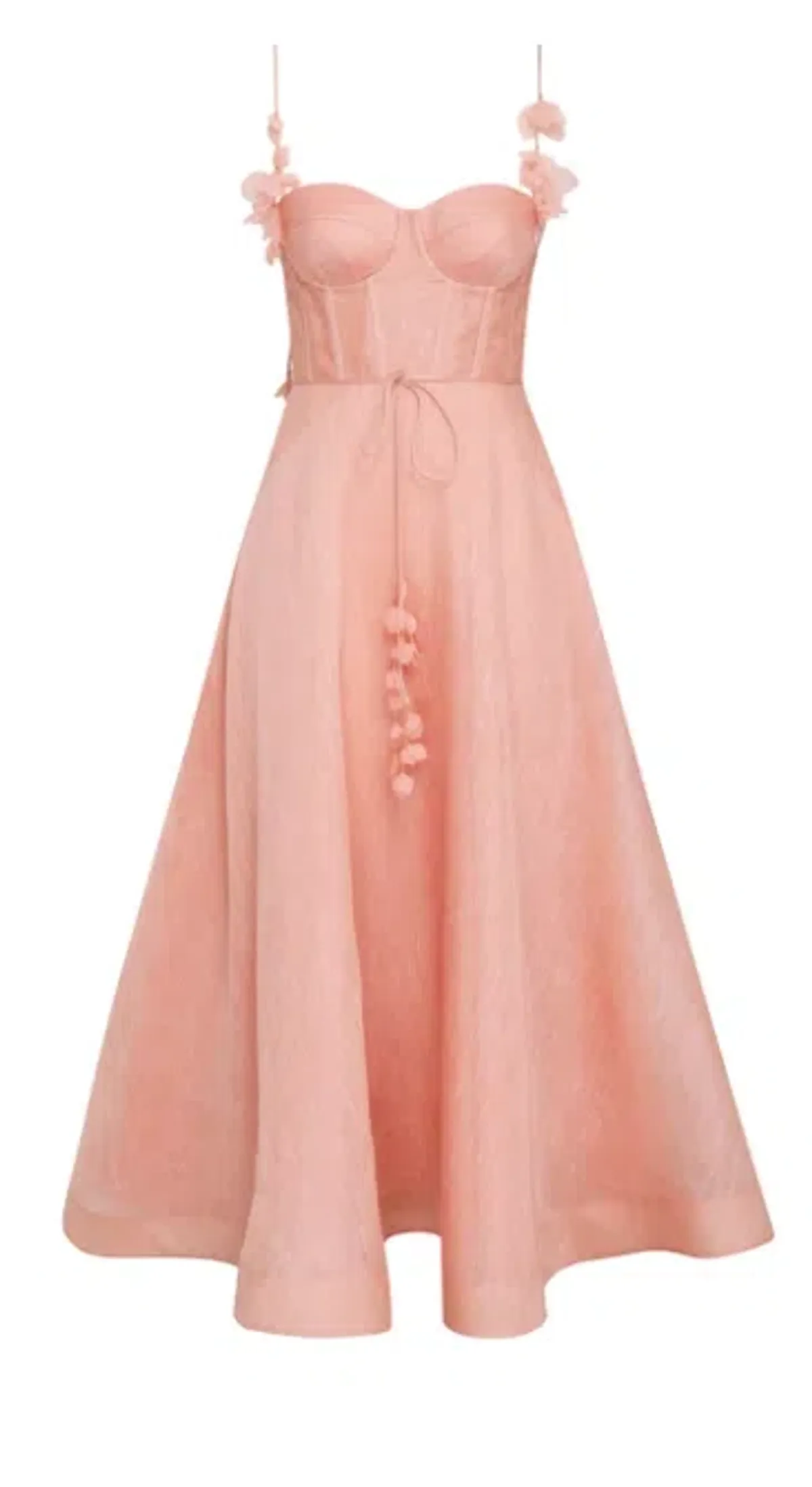 Zimmermann Wonderland Midi Corset Dress Dusty Pink Size 1 / AU 10 - Image 3