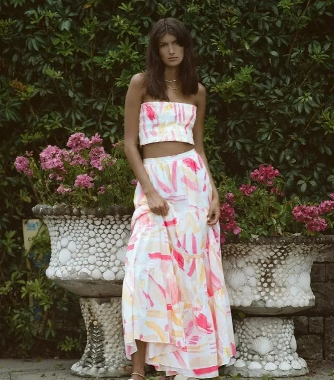 Steele Paradise Top and Parasol Skirt Set Multi Size AU 12  for rent on The Volte - main image