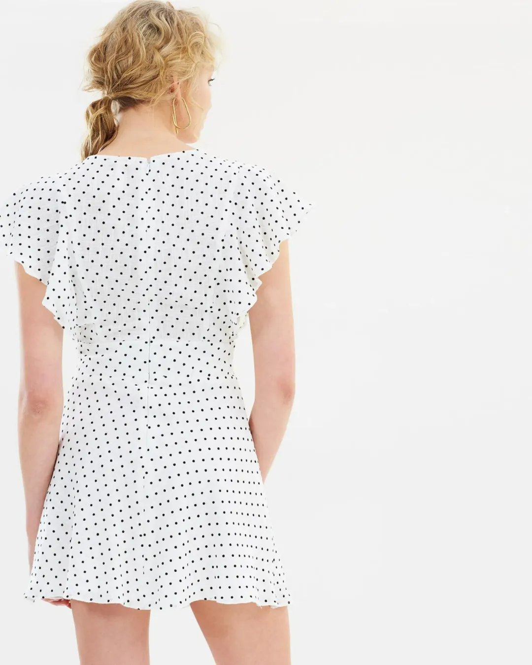 Bec & Bridge Petit Miam Plunge Dress White Size AU 10 for rent on The Volte - main image