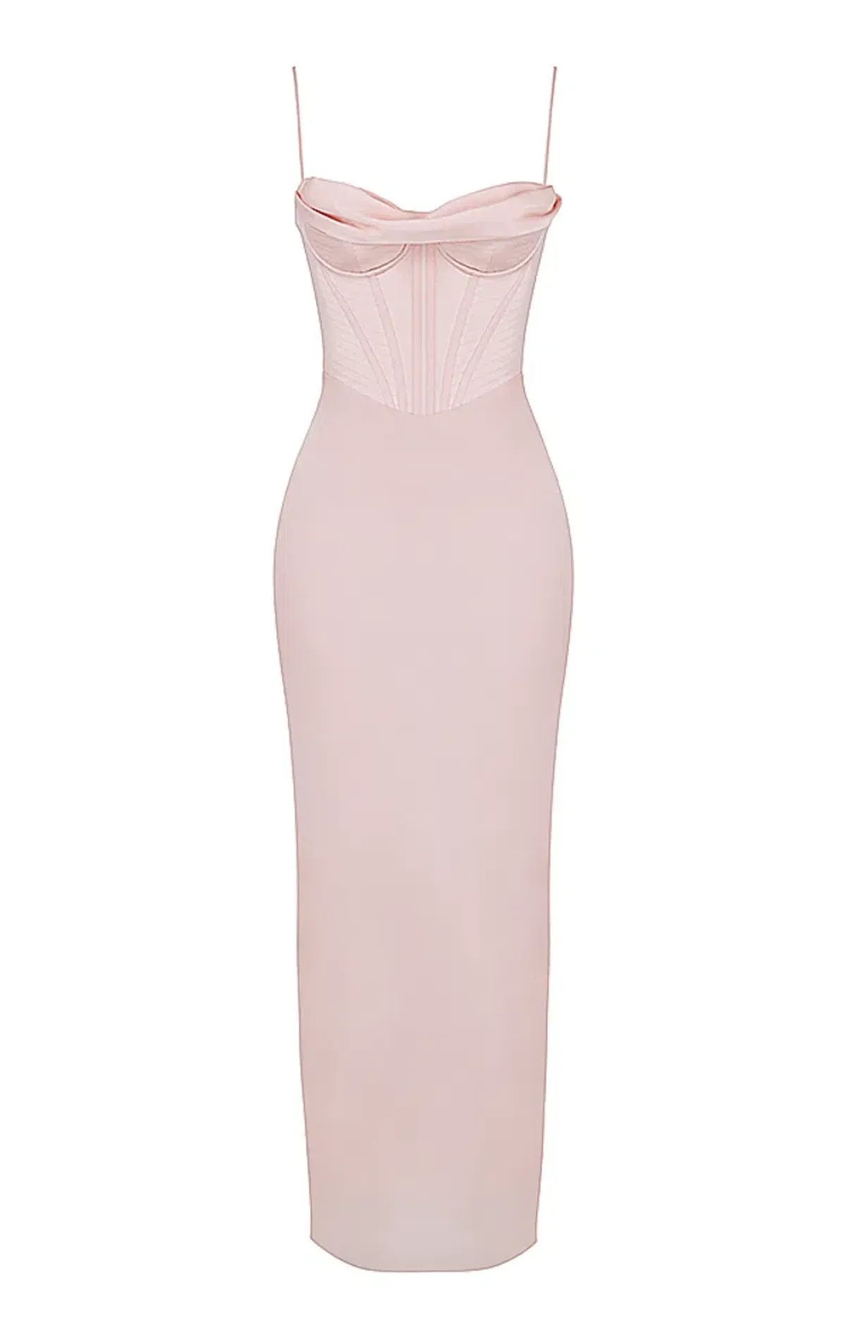 House of CB Charmaine Corset Maxi Dress Blush Pink Size M/AU 10 - Image 5