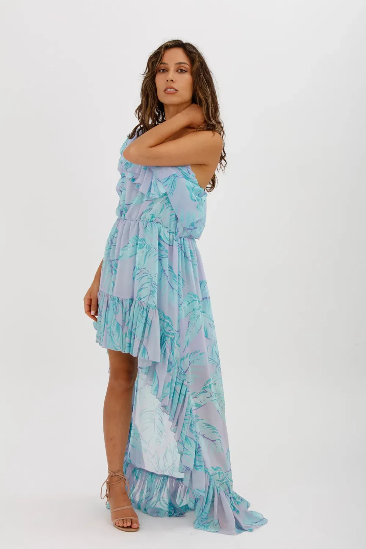 Aggi Antonellina Mistyy Lilac Dress Blue Size M/Au 10 - Image 2