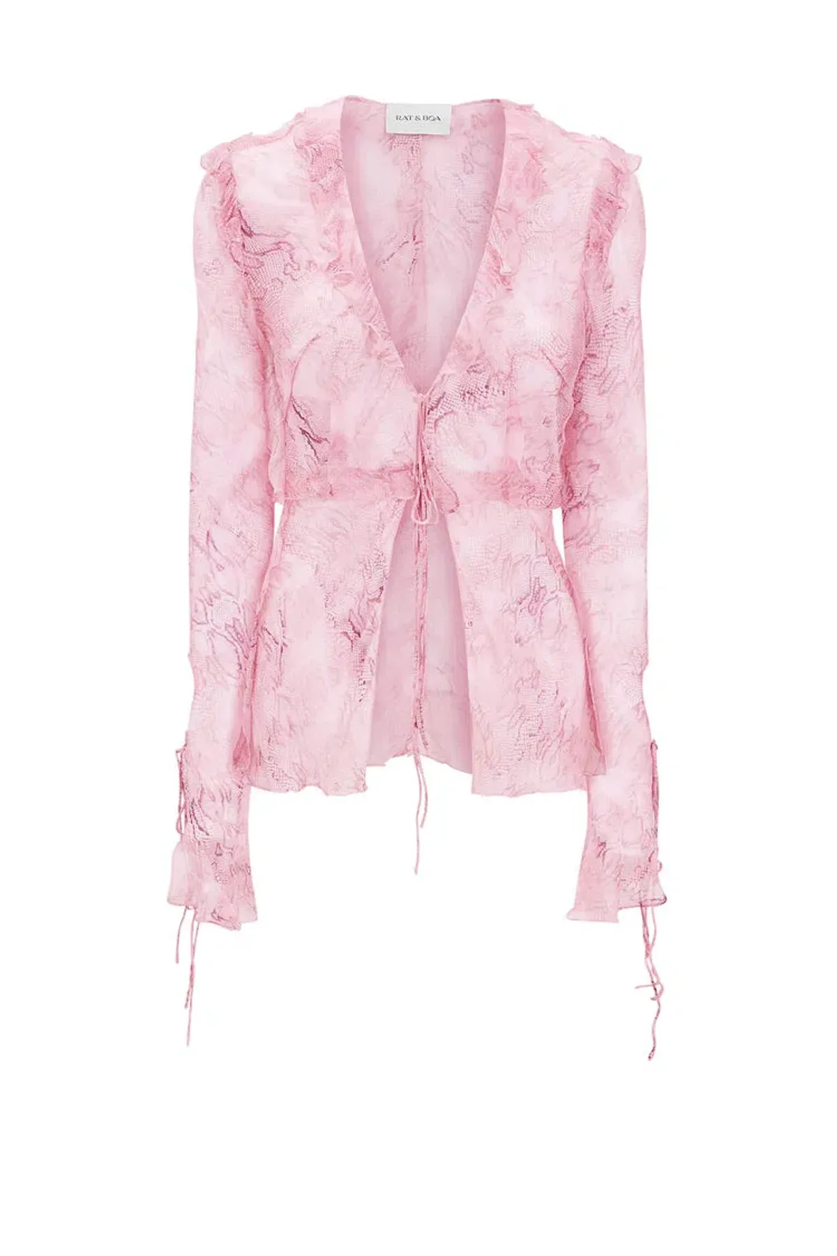 Rat & Boa Cobra Blouse and Skirt Set Pink Size XS/AU 6  - Image 4