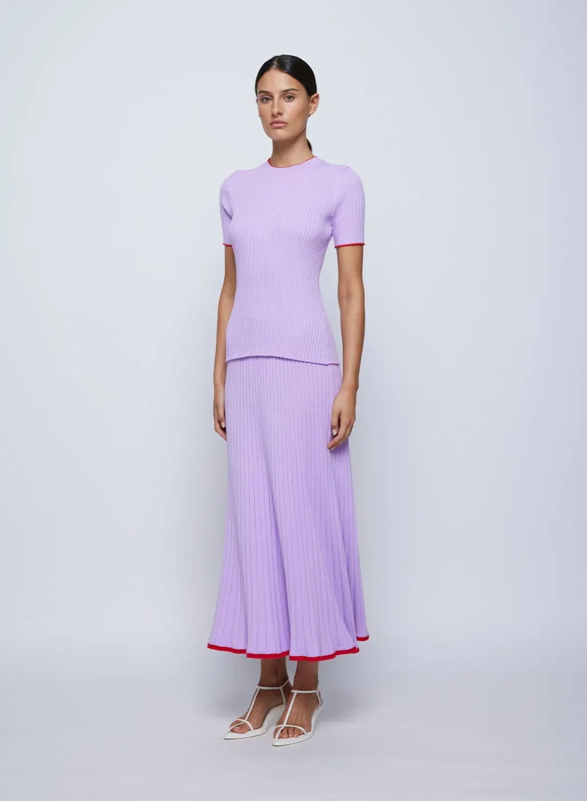 Anna Quan Bebe Top Felicia Skirt Lilac Orchid Set Size AU 8 - Image 1