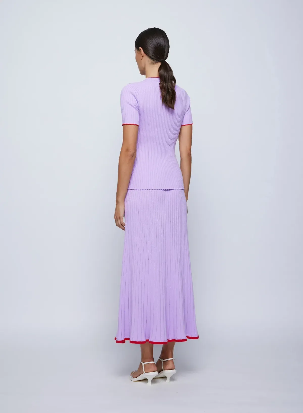 Anna Quan Bebe Top Felicia Skirt Lilac Orchid Set Size AU 8 - Image 2