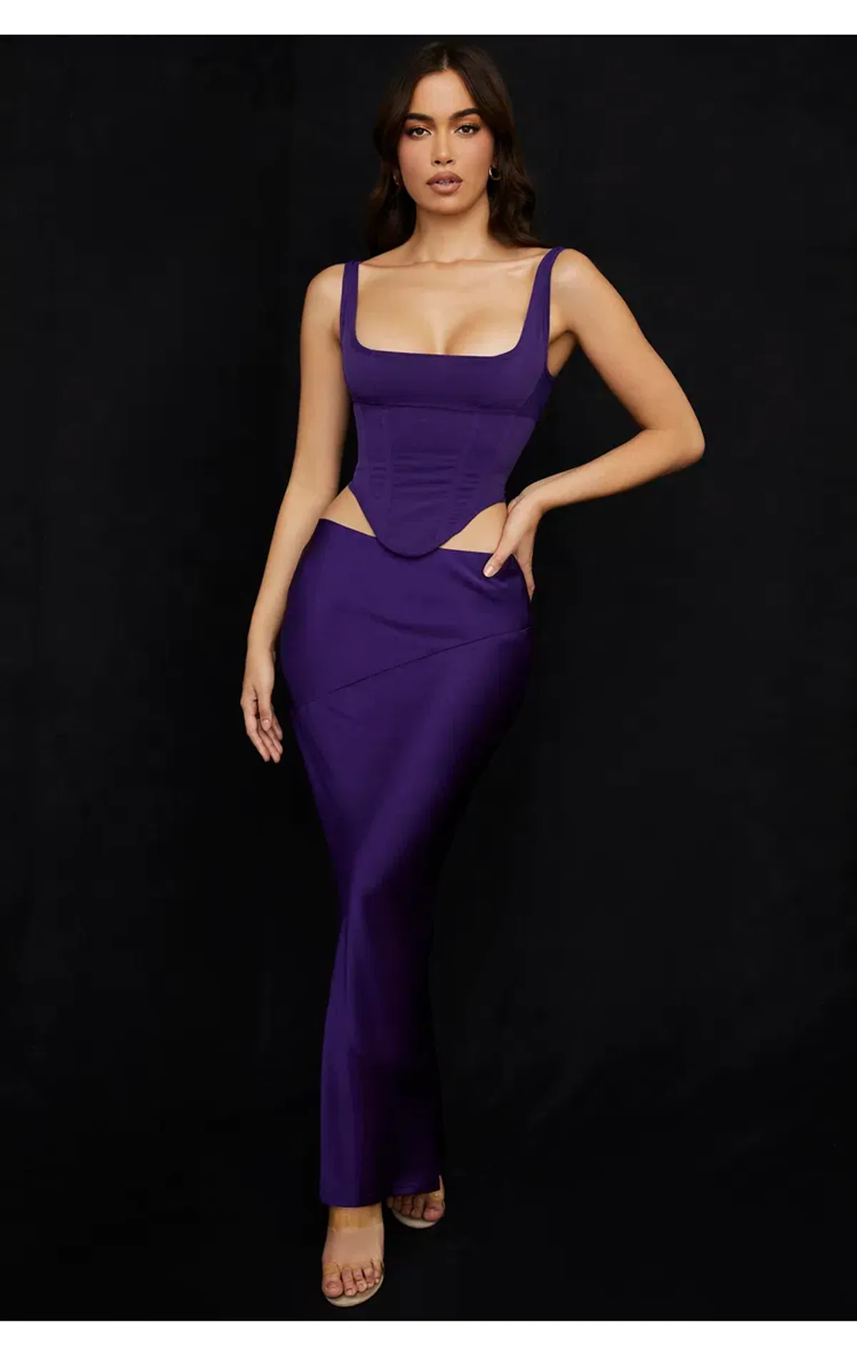 House of CB Edetta Corset Top and Colette Skirt Purple Size S/Au 8  - Image 1