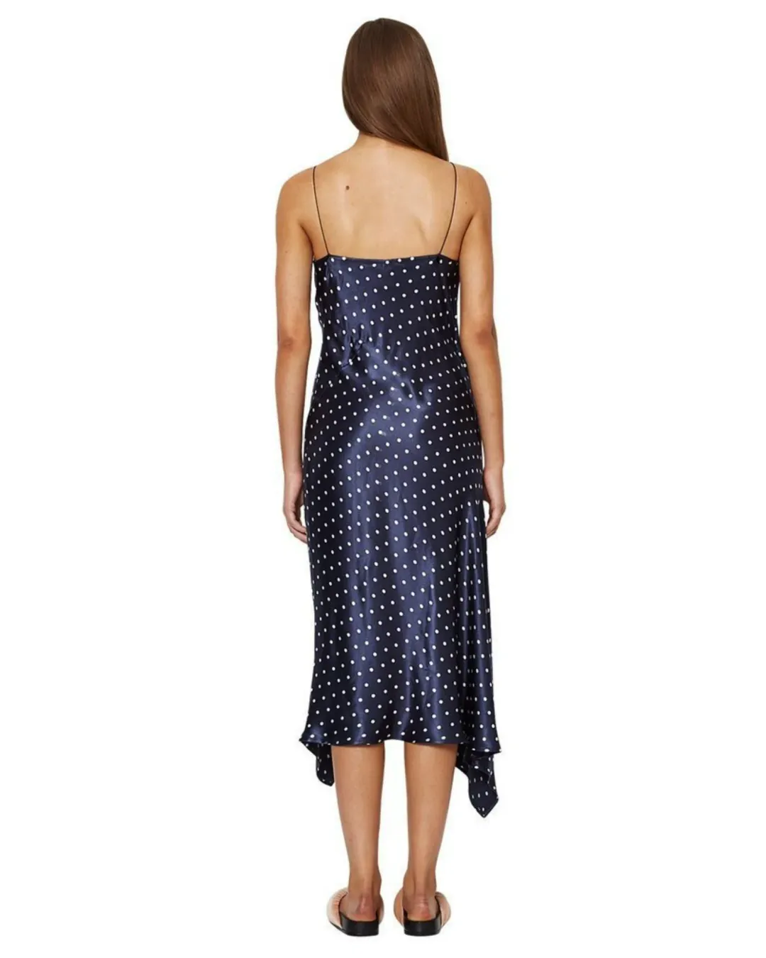 Bec And Bridge Bonjour Midi Dress Blue/Polka Dot Size AU 6 for rent on The Volte - main image