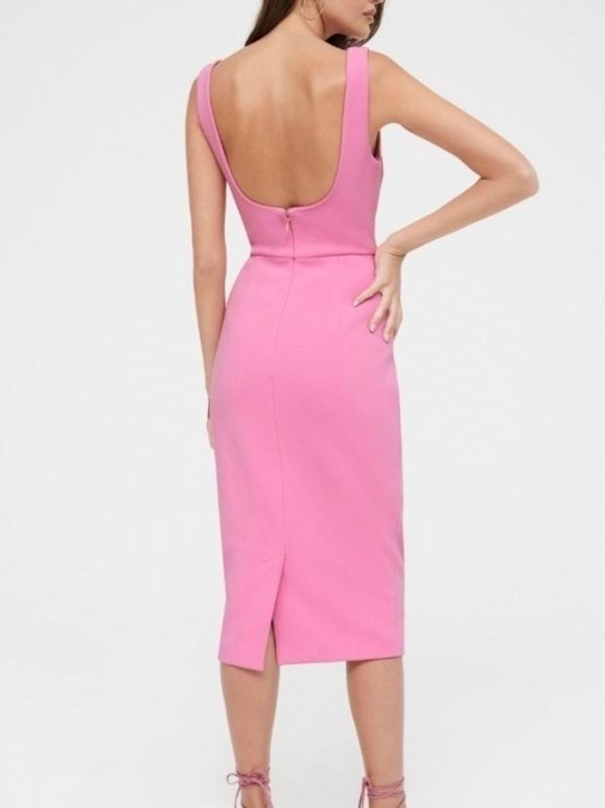 Sheike Mia Midi Dress Pink Size 10 - Image 3
