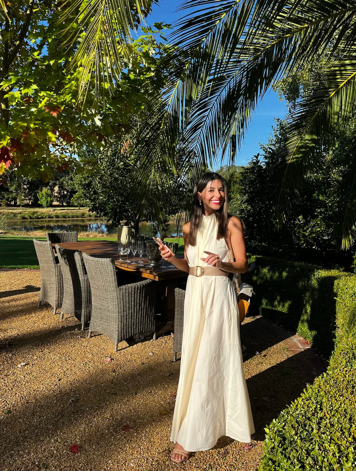 Scanlan Theodore Cotton Strapping Dress Yellow Size S / Au 8 - Image 2