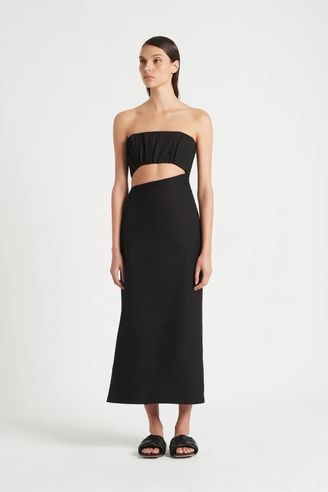 Sir the Label Yves Strapless Dress Black Size 2 / Au 10 for rent on The Volte - main image