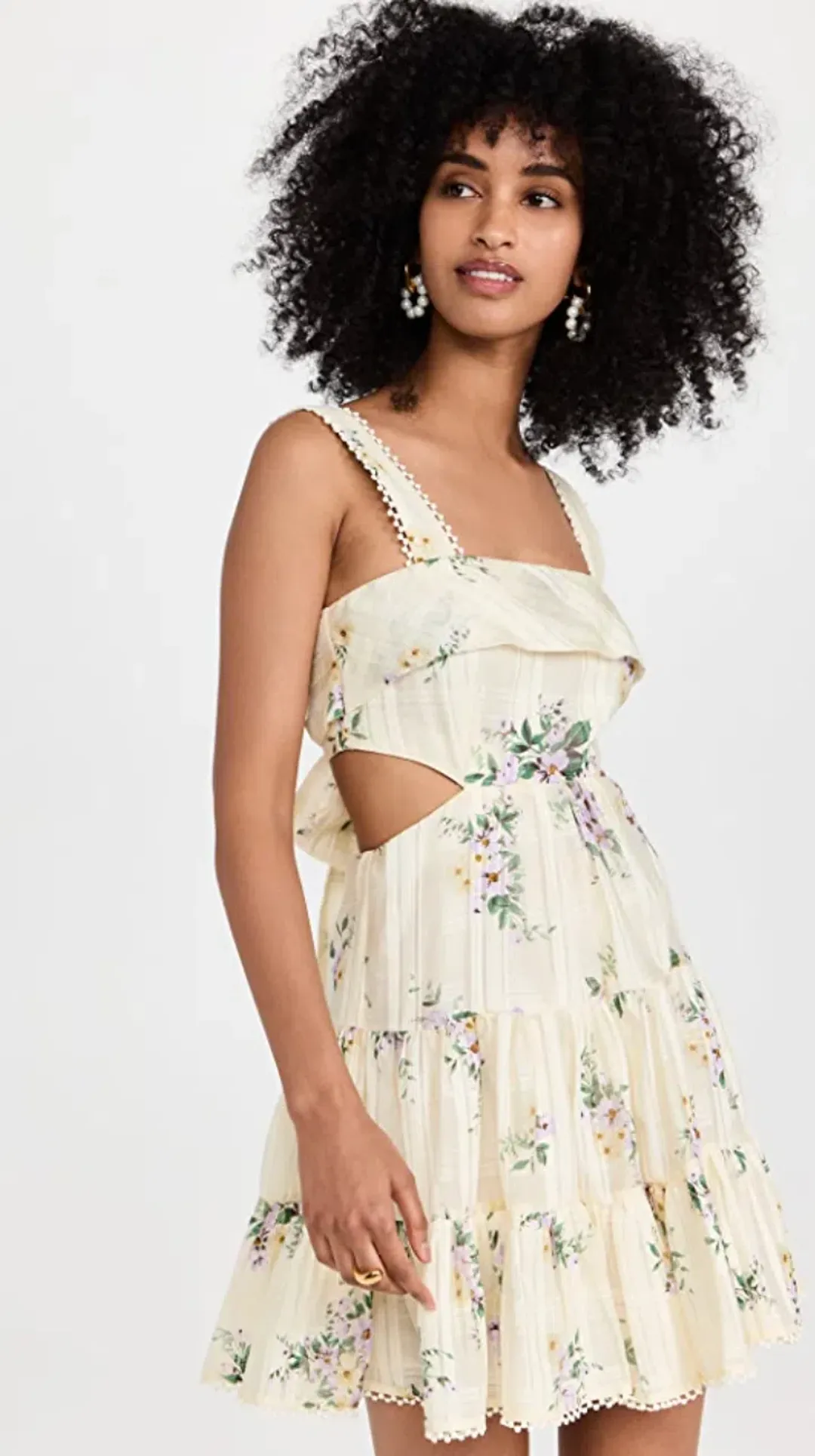 Alemais Margot Mini Sundress Floral Size AU 6 for rent on The Volte - main image