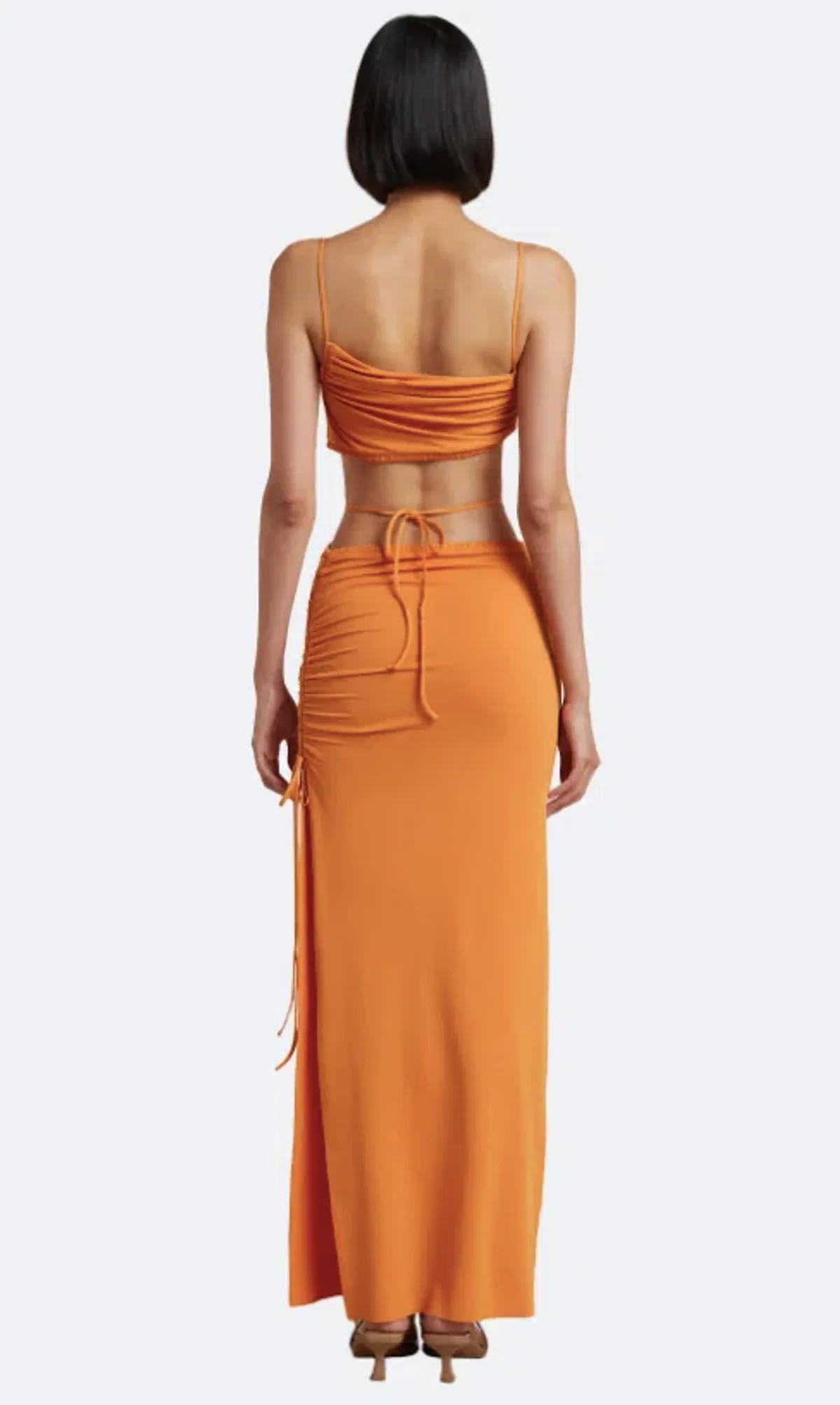 Bec & Bridge Dilkon Maxi Dress Orange Size AU 8 - Image 2